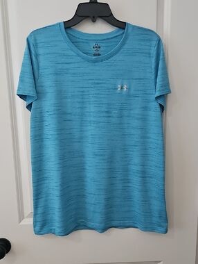 Under Armour Bright Blue Heather Performance Short Sleeve Tee